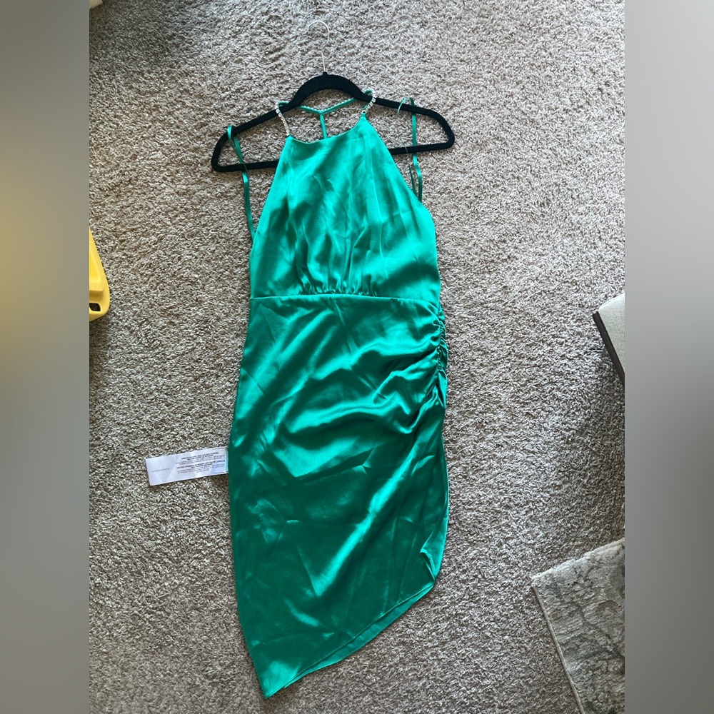 BCBG satin dress